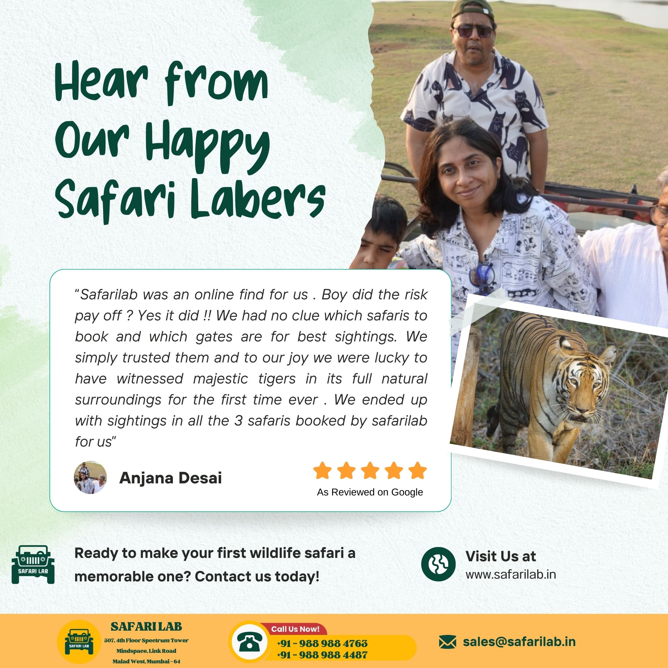 book tadoba safari online through safari lab